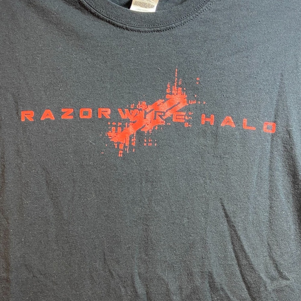 Razorwyre Halo 2 Sided‎ Little Rockstar Mens Large Shirt Heavy Metal Punk Rock